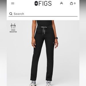 NWT FIGS High Waisted Zola Skinny Scrub Pants